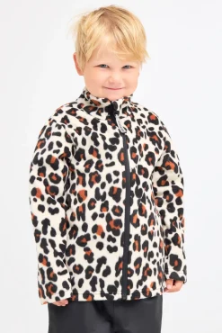 Fleecetøj|Nordbjrn Nordbjørn Malö Fleecetrøje, Leopardy Rustic Sandshell Beige/Brun/Sort