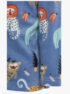 Fleecetøj|Nordbjrn Nordbjørn Malö Fleecetrøje, Monkey Buisness Country Blue Blå/Flerfarvet