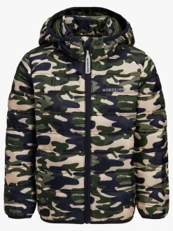 Vintertøj|Nordbjrn Nordbjørn Milano Dynejakke, Classic Camo Grøn/Beige