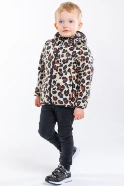 Overtøj|Nordbjrn Nordbjørn Milano Dynejakke, Sandshell Leo Brun/Hvid/Sort