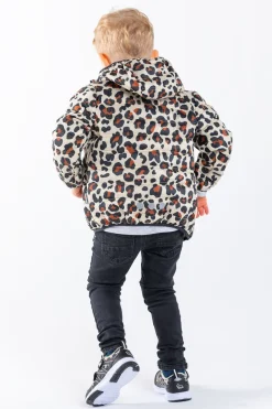 Overtøj|Nordbjrn Nordbjørn Milano Dynejakke, Sandshell Leo Brun/Hvid/Sort