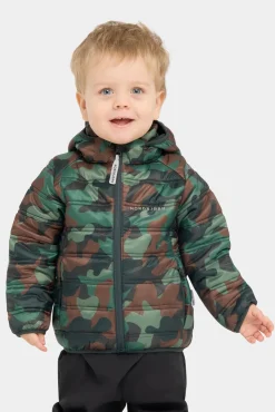 Overtøj|Nordbjrn Nordbjørn Milano Letvægtsjakke, Camo Splash Classic Grøn/Brun