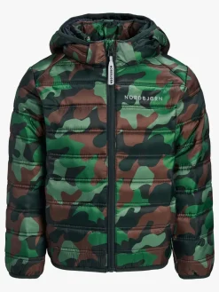 Overtøj|Nordbjrn Nordbjørn Milano Letvægtsjakke, Camo Splash Classic Grøn/Brun