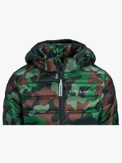 Overtøj|Nordbjrn Nordbjørn Milano Letvægtsjakke, Camo Splash Classic Grøn/Brun