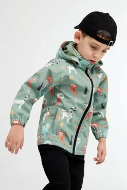 Overtøj|Nordbjrn Nordbjørn Mollö Softshelljakke, Monkey Business Green Bay Grøn/Brun