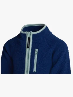 Børn Nordbjrn Fleecetøj-Nordbjørn Mollösund Fleecetrøje, Twilight Blue