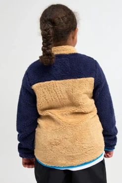 Børn Nordbjrn Fleecetøj-Nordbjørn Montana Fleecetrøje, Blue Latte