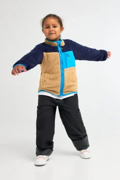 Børn Nordbjrn Fleecetøj-Nordbjørn Montana Fleecetrøje, Blue Latte