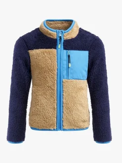 Børn Nordbjrn Fleecetøj-Nordbjørn Montana Fleecetrøje, Blue Latte