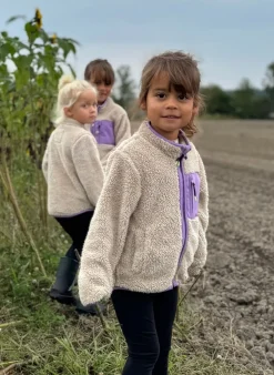 Børn Nordbjrn Fleecetøj-Nordbjørn Montana Fleecetrøje, Peyote