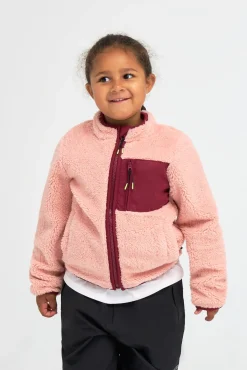 Børn Nordbjrn Fleecetøj-Nordbjørn Montana Fleecetrøje, Mellow Rose