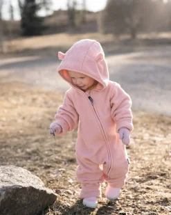 Børn Nordbjrn Fleecetøj-Nordbjørn Oak Fleecedragt, Mellow Rose