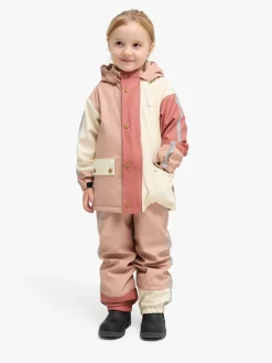 Regntøj|Nordbjrn Nordbjörn Pallas Foret Regnsæt, Mahogany Rose Lyserød/Hvid