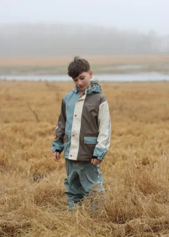 Regntøj|Nordbjrn Nordbjörn Pallas Foret Regnsæt, Silver Blue Blå/Brun/Hvid