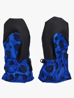 Børn Nordbjrn Tilbehør|Vintertøj-Nordbjørn Reinfjord Vanter, Blue Dots