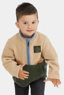 Børn Nordbjrn Fleecetøj-Nordbjörn Rydal Fleecetrøje, Sesame/Tobacco Brown/Deep Depths