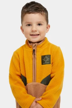 Fleecetøj|Nordbjrn Nordbjörn Rydal Fleecetrøje, Inca gold/Deep Depths/Tobacco brown Beige/Orange