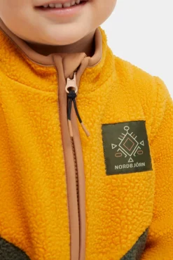 Fleecetøj|Nordbjrn Nordbjörn Rydal Fleecetrøje, Inca gold/Deep Depths/Tobacco brown Beige/Orange