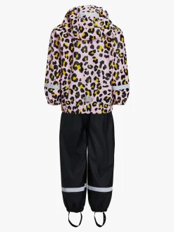 Regntøj|Nordbjrn Nordbjørn Saltö Regnsæt, Leopardy Parfait Pink
