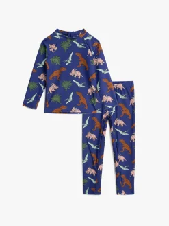 Uv & Strand|Nordbjrn Nordbjørn Sandhamn UV-Sæt, Dino Blå/Flerfarvet