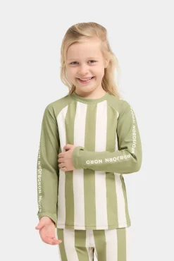 Børn Nordbjrn Uv & Strand-Nordbjörn Sandhamn UV-Sæt, Green Stripe