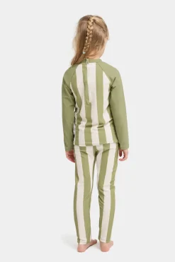 Børn Nordbjrn Uv & Strand-Nordbjörn Sandhamn UV-Sæt, Green Stripe