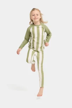 Børn Nordbjrn Uv & Strand-Nordbjörn Sandhamn UV-Sæt, Green Stripe