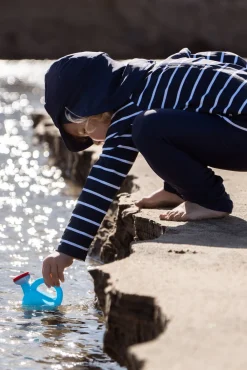 Uv & Strand|Nordbjrn Nordbjørn Sandhamn UV-Sæt, Navy Stripe Blå/Hvid