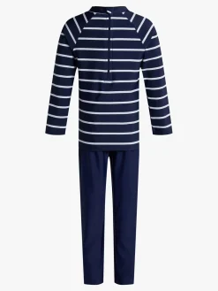 Uv & Strand|Nordbjrn Nordbjørn Sandhamn UV-Sæt, Navy Stripe Blå/Hvid