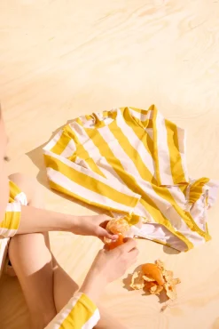 Uv & Strand|Nordbjrn Nordbjörn Sandsjön UV-Badedragt, Yellow Stripe