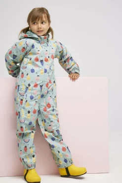 Overtøj|Nordbjrn Nordbjørn Skaftö Skalflyverdragt, Fruit Lover Blue Surf Grøn/Flerfarvet