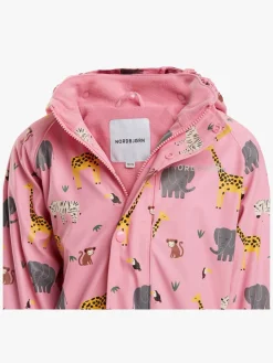 Regntøj|Nordbjrn Nordbjørn Skagen Foret Regnsæt, Mini Safari Sachet Pink Lyserød/Brun