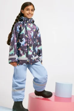 Regntøj|Nordbjrn Nordbjørn Skagen Foret Regnsæt, Dinoland Naval Academy Blå/Grøn/Orange