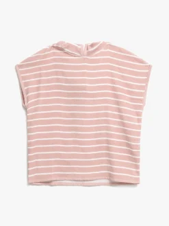 Uv & Strand|Nordbjrn Nordbjørn Skrea Badeponcho, Pink Stripe Lyserød/Hvid