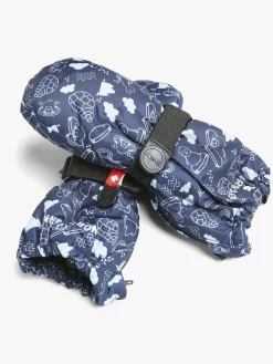 Børn Nordbjrn Tilbehør|Vintertøj-Nordbjørn Snowbird Vanter, Dark Navy Pack-Ice