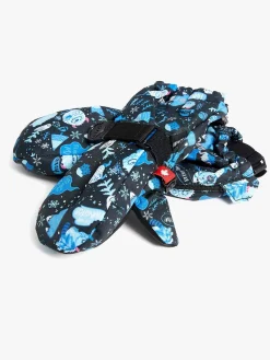 Tilbehør|Vintertøj|Nordbjrn Nordbjørn Snowbird Vanter, Yeti Party Sort/Blå