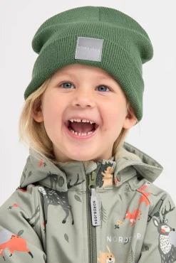 Børn Nordbjrn Tilbehør|Vintertøj-Nordbjørn Särna Hue, Khaki Green