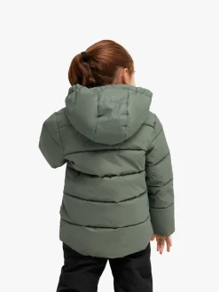 Børn Nordbjrn Vintertøj-Nordbjørn Star Reflekterende Vinterjakke, Forest Green