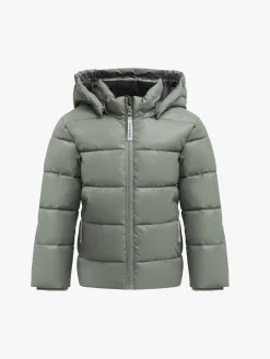 Børn Nordbjrn Vintertøj-Nordbjørn Star Reflekterende Vinterjakke, Forest Green