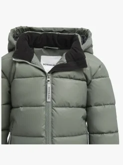 Børn Nordbjrn Vintertøj-Nordbjørn Star Reflekterende Vinterjakke, Forest Green