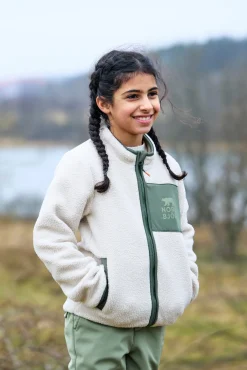 Børn Nordbjrn Fleecetøj-Nordbjörn Strömmen  Vindtæt Fleecetrøje, Grøn