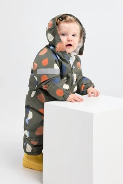 Overtøj|Nordbjrn Nordbjörn Valdez Babyflyverdragt, Dusty Olive Brun/Blå/Beige