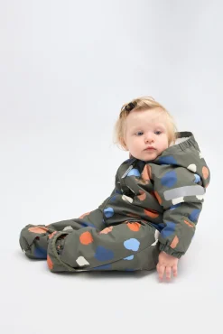 Overtøj|Nordbjrn Nordbjörn Valdez Babyflyverdragt, Dusty Olive Brun/Blå/Beige