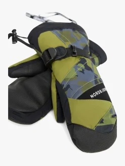 Tilbehør|Vintertøj|Nordbjrn Nordbjørn Valley Jr Vanter, Fern Cork Sort/Grøn/Grå