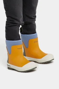 Børn Nordbjrn Gummistøvler-Nordbjörn Viskan  Forede Gummistøvler, Inca Gold/Stonewash/Deep Depths