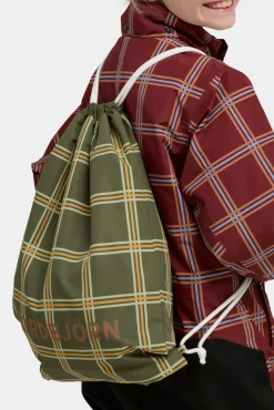 Børn Nordbjrn Tasker-Nordbjörn Vävarevallen Gymnastikpose, Capulet Olive check