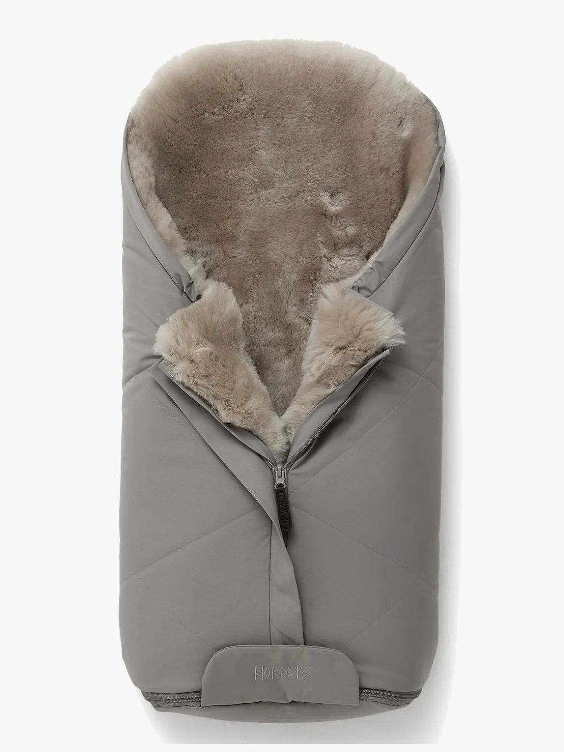 Køreposer|Nordlys Fenya Mini Lammeskindskørepose, Greige Grå/Beige