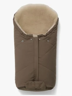 Køreposer|Nordlys Fenya Mini Lammeskindskørepose, Valnød/Beige Brun/Beige