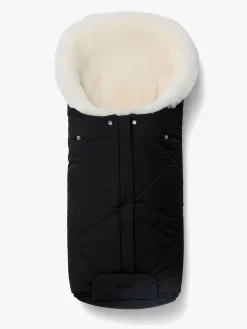 Køreposer|Nordlys Thyra Lammeskindskørepose, Sort/Hvid Hvid/Sort