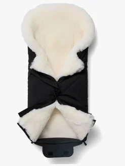 Køreposer|Nordlys Thyra Lammeskindskørepose, Sort/Hvid Hvid/Sort